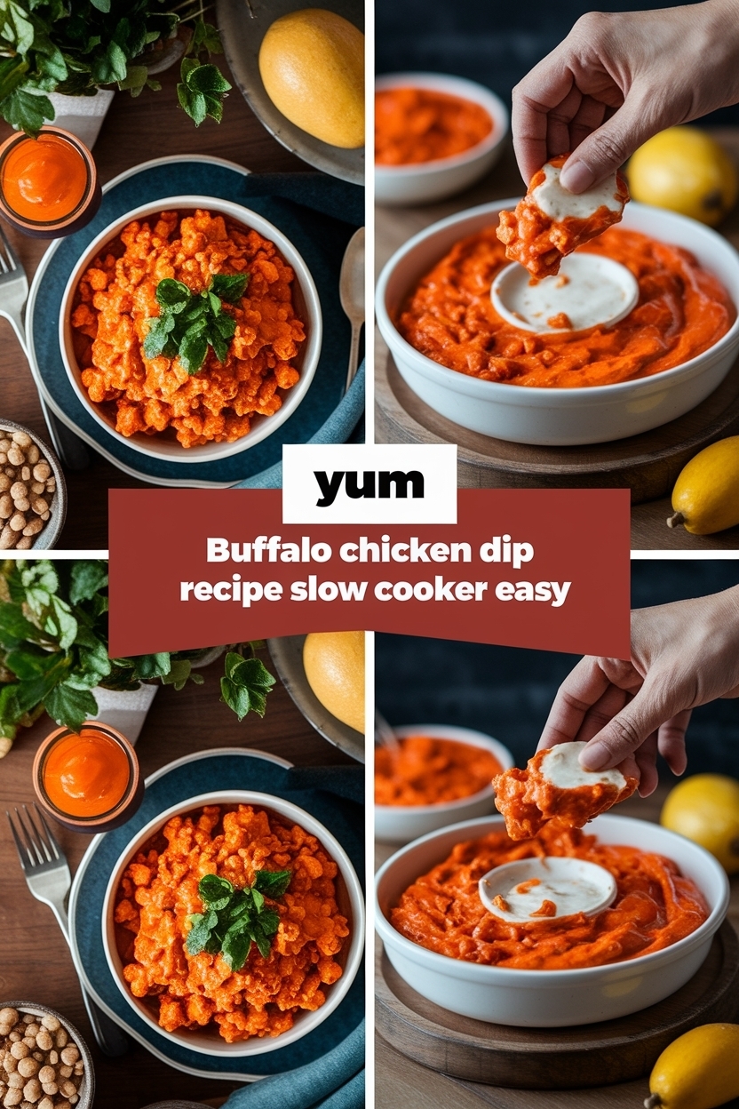 buffalo chicken dip recipe slow cooker easy