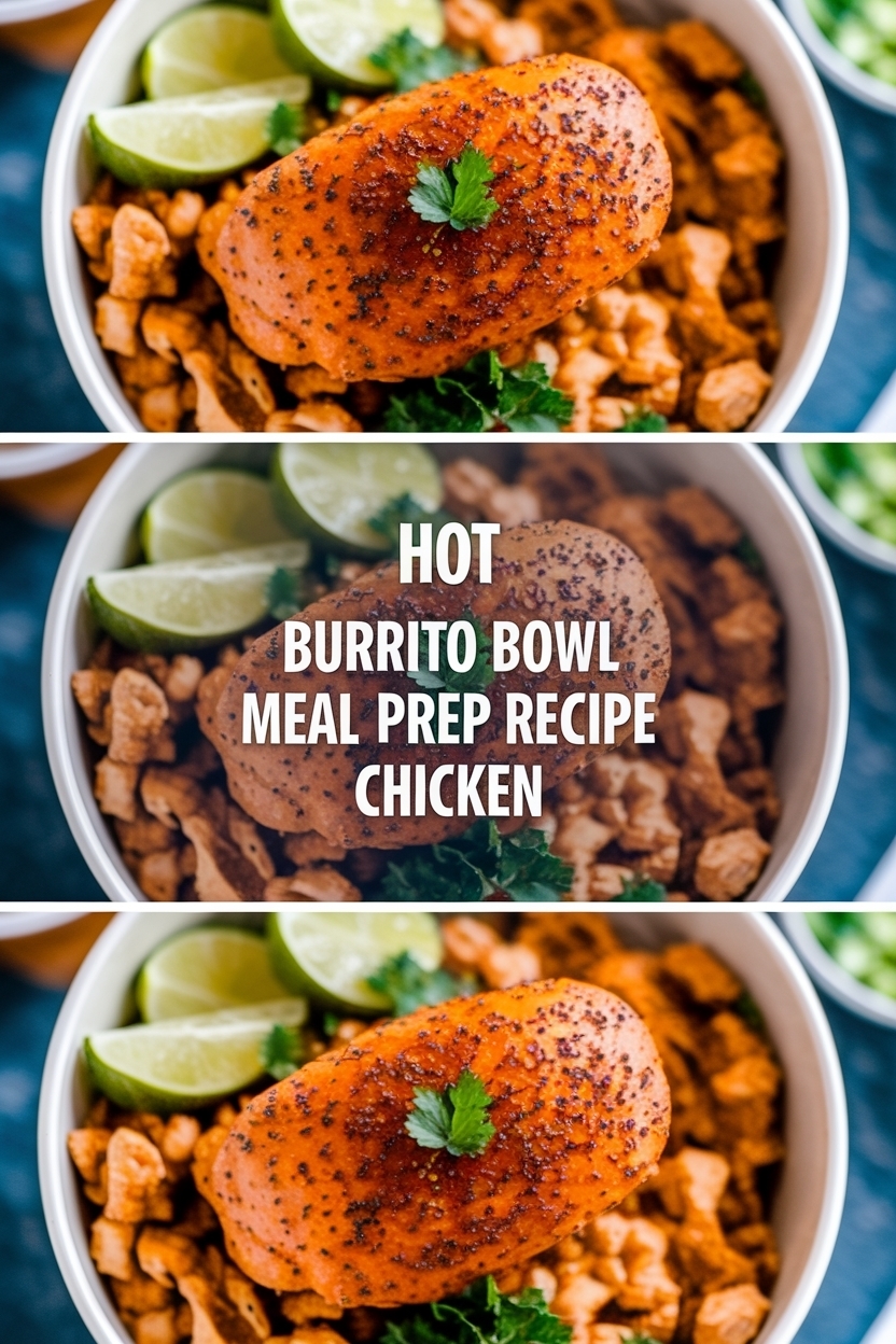 burrito bowl meal prep recipe chicken