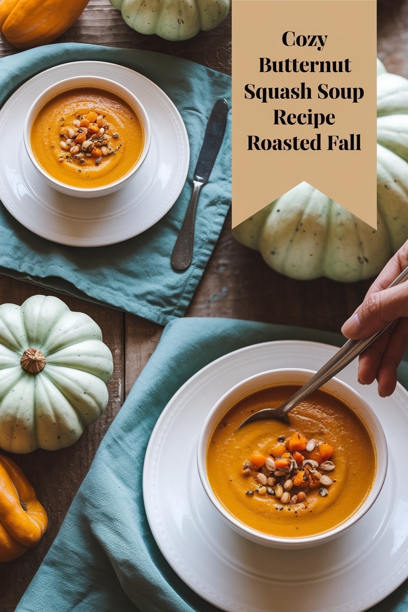 butternut squash soup recipe roasted fall