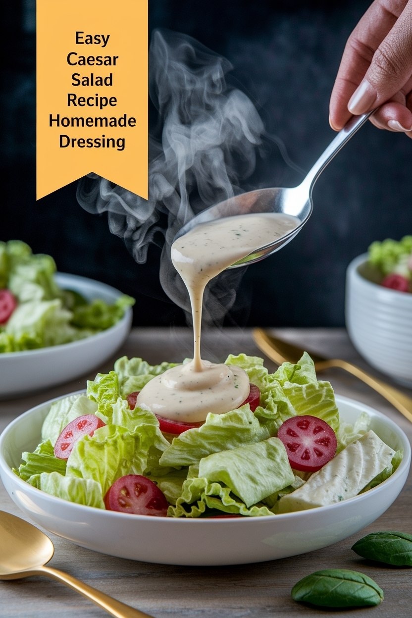 caesar salad recipe homemade dressing