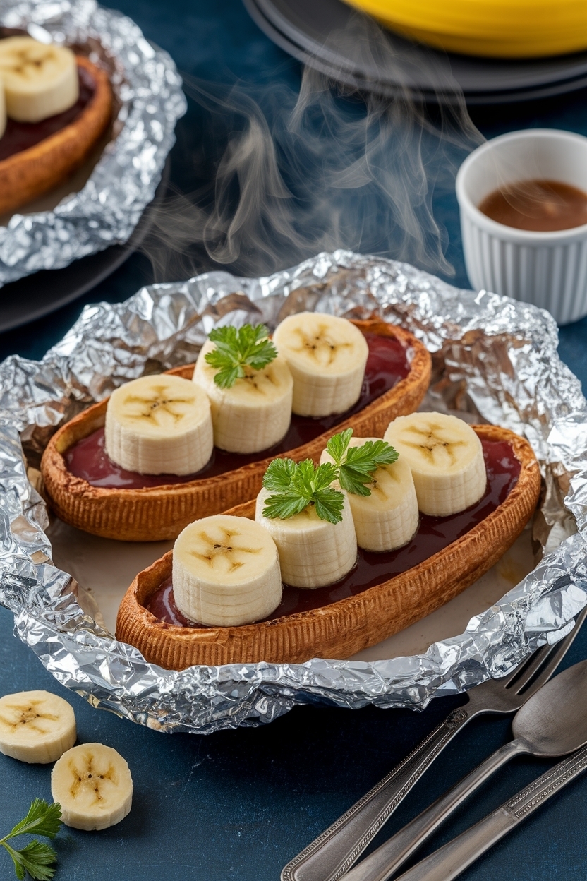 campfire banana boats recipe tin foil