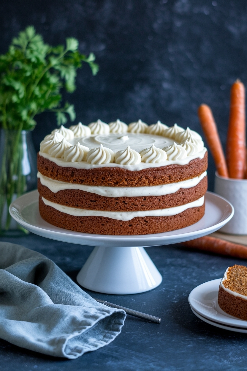 carrot cake recipe moist with cream cheese frosting
