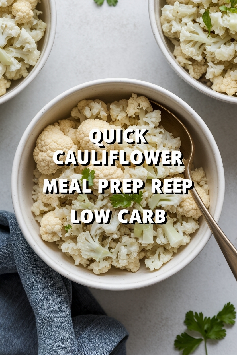 cauliflower rice meal prep recipe low carb