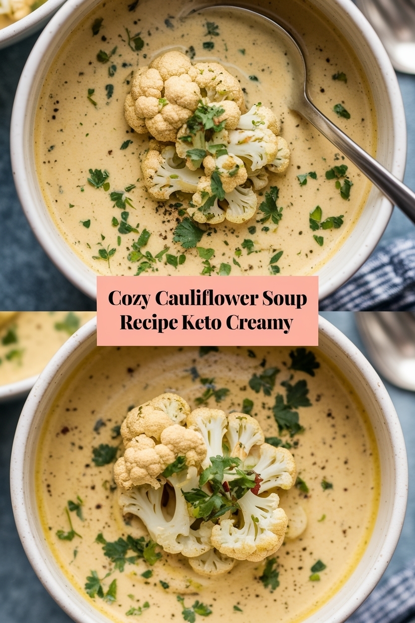 cauliflower soup recipe keto creamy