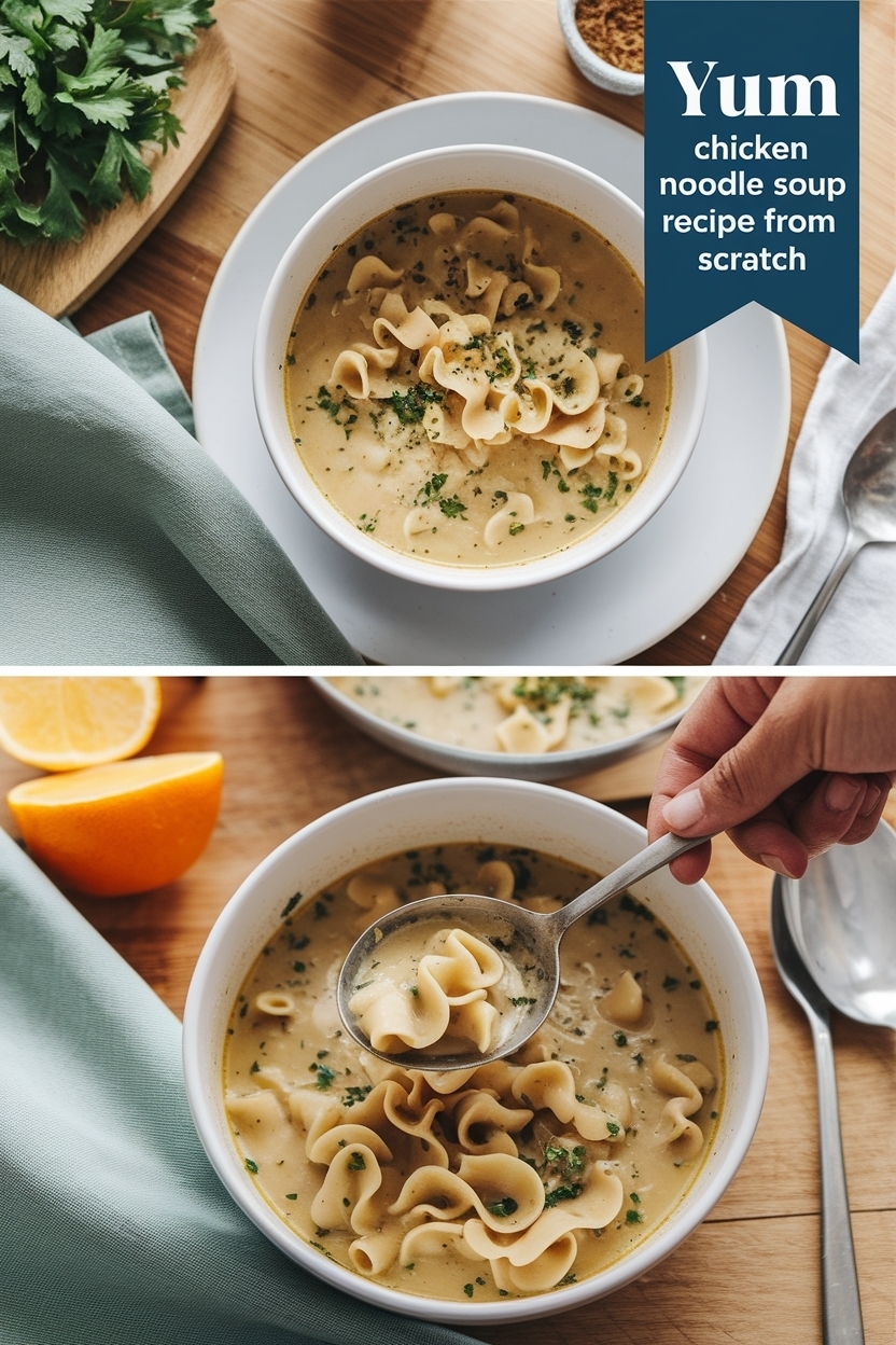 chicken noodle soup recipe from scratch