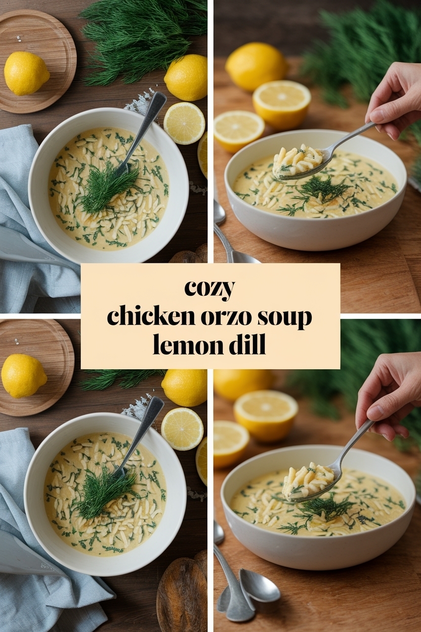 chicken orzo soup lemon dill