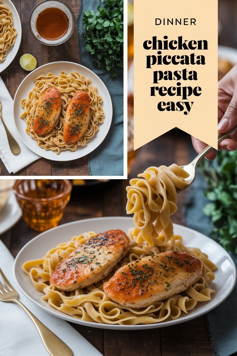 chicken piccata pasta recipe easy