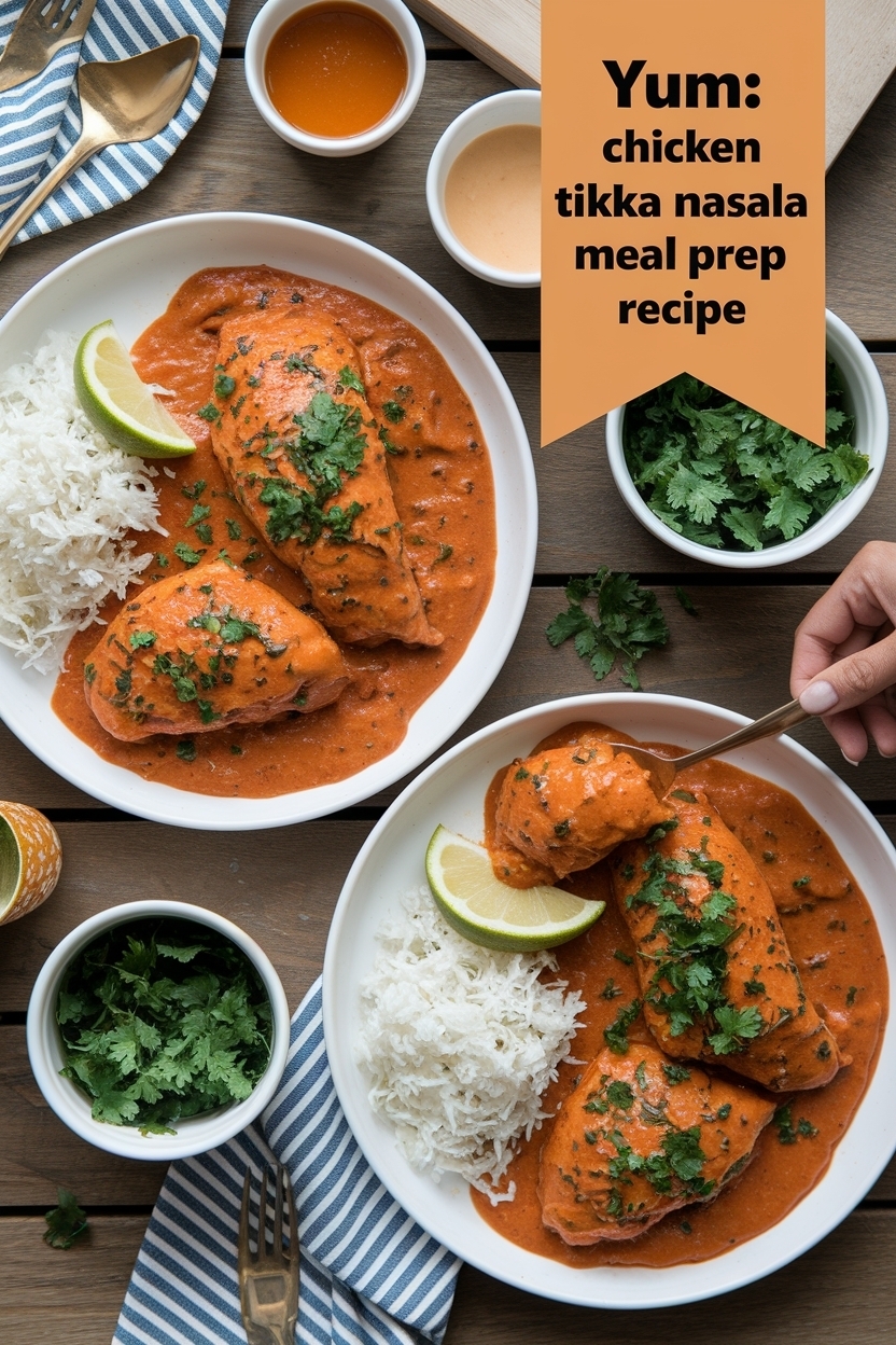 chicken tikka masala meal prep recipe