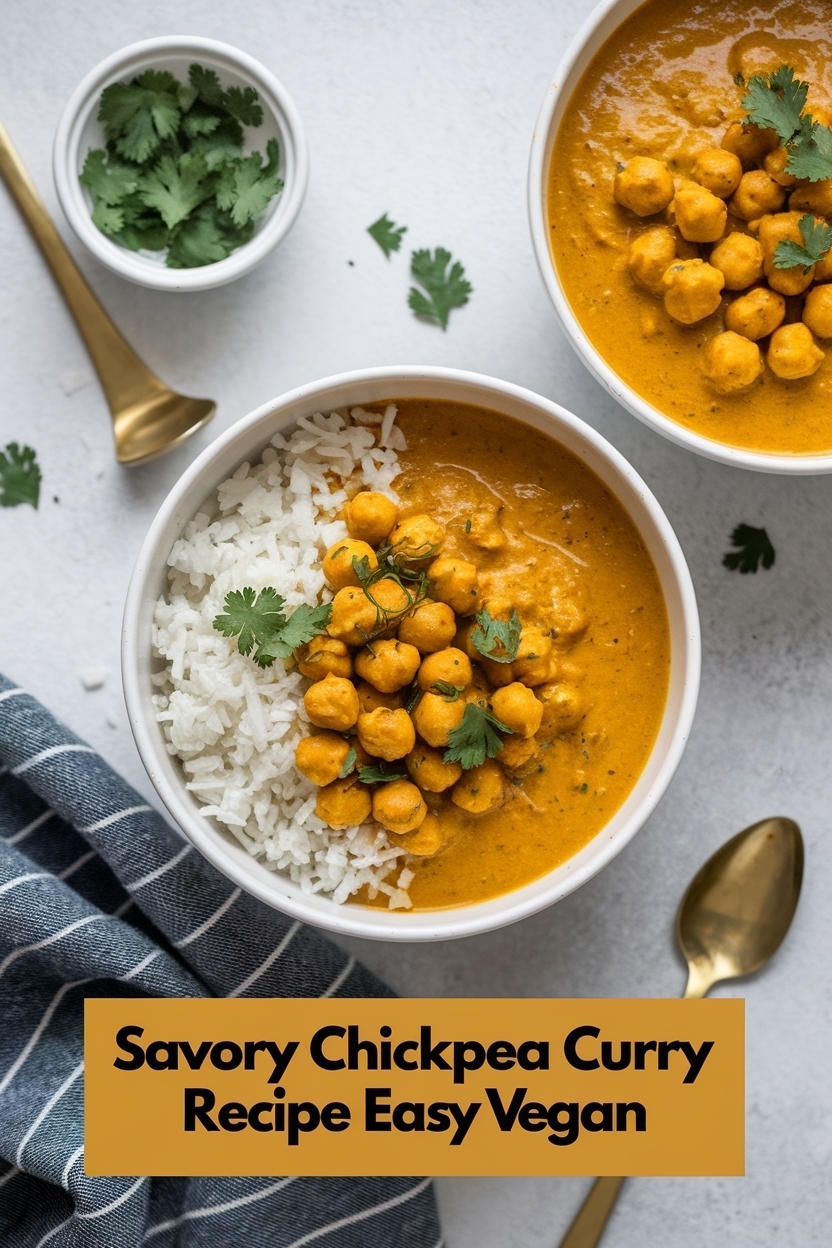 chickpea curry recipe easy vegan