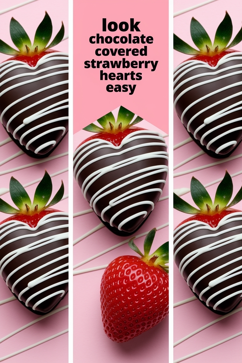 chocolate covered strawberry hearts easy