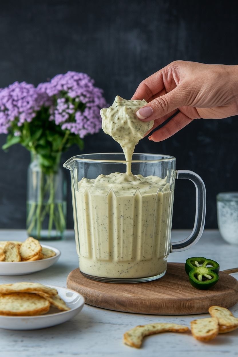 chuy's creamy jalapeño dip copycat blender