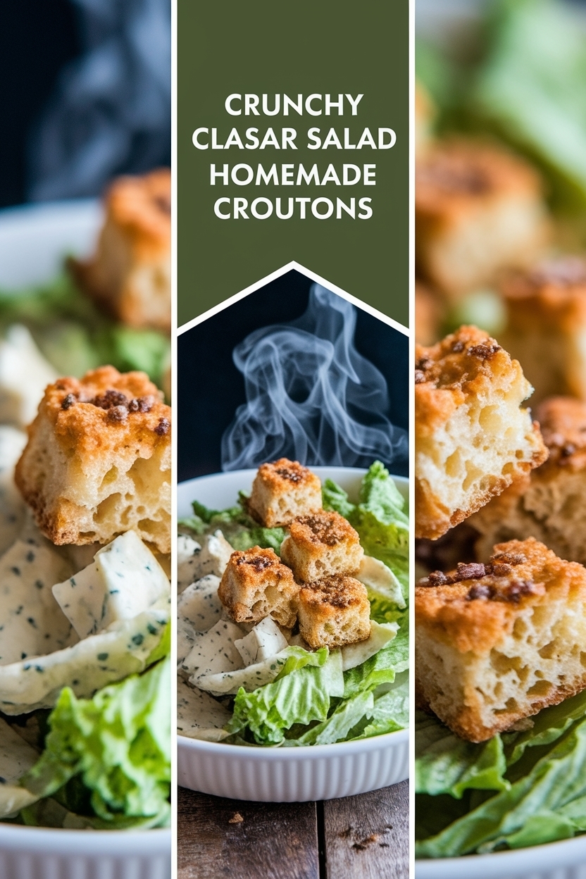 classic caesar salad homemade croutons