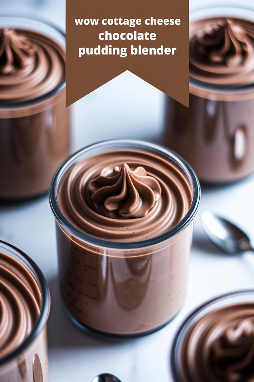 cottage cheese chocolate pudding blender