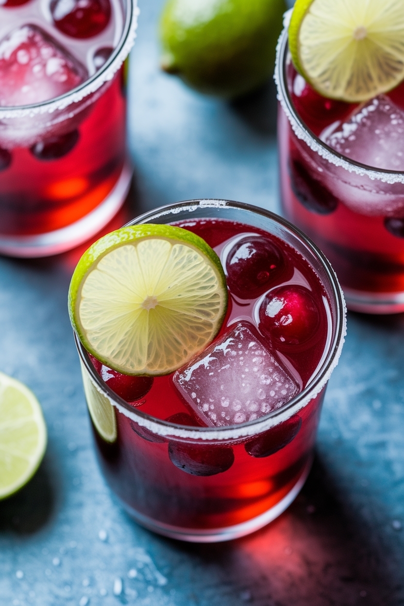cranberry mule with ginger beer