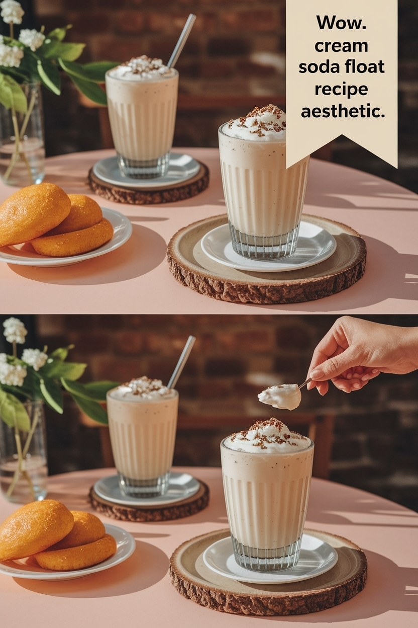 cream soda float recipe aesthetic