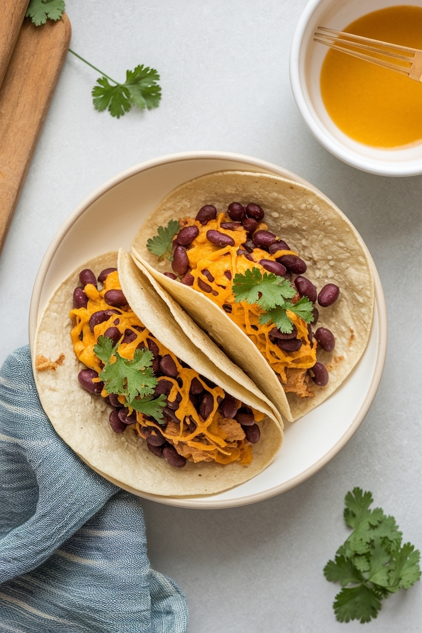 crispy bean and cheese tacos recipe