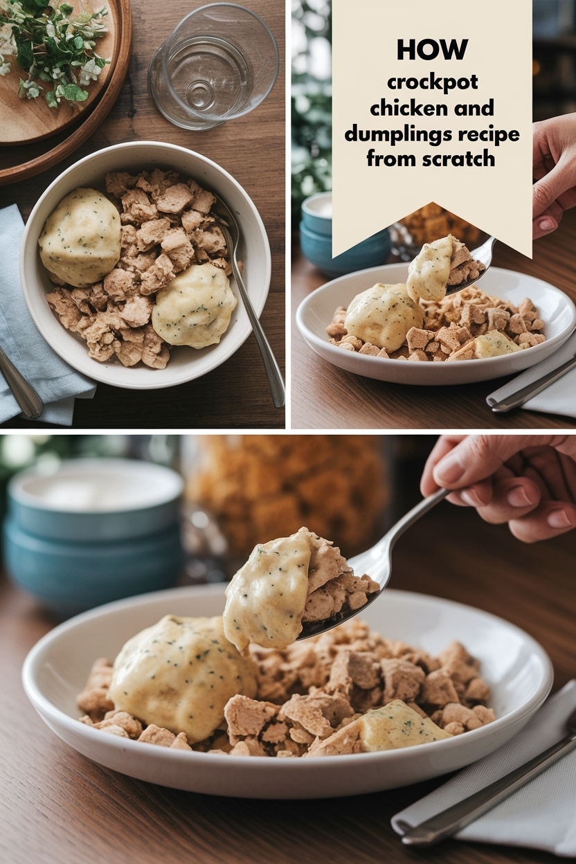 crockpot chicken and dumplings recipe from scratch