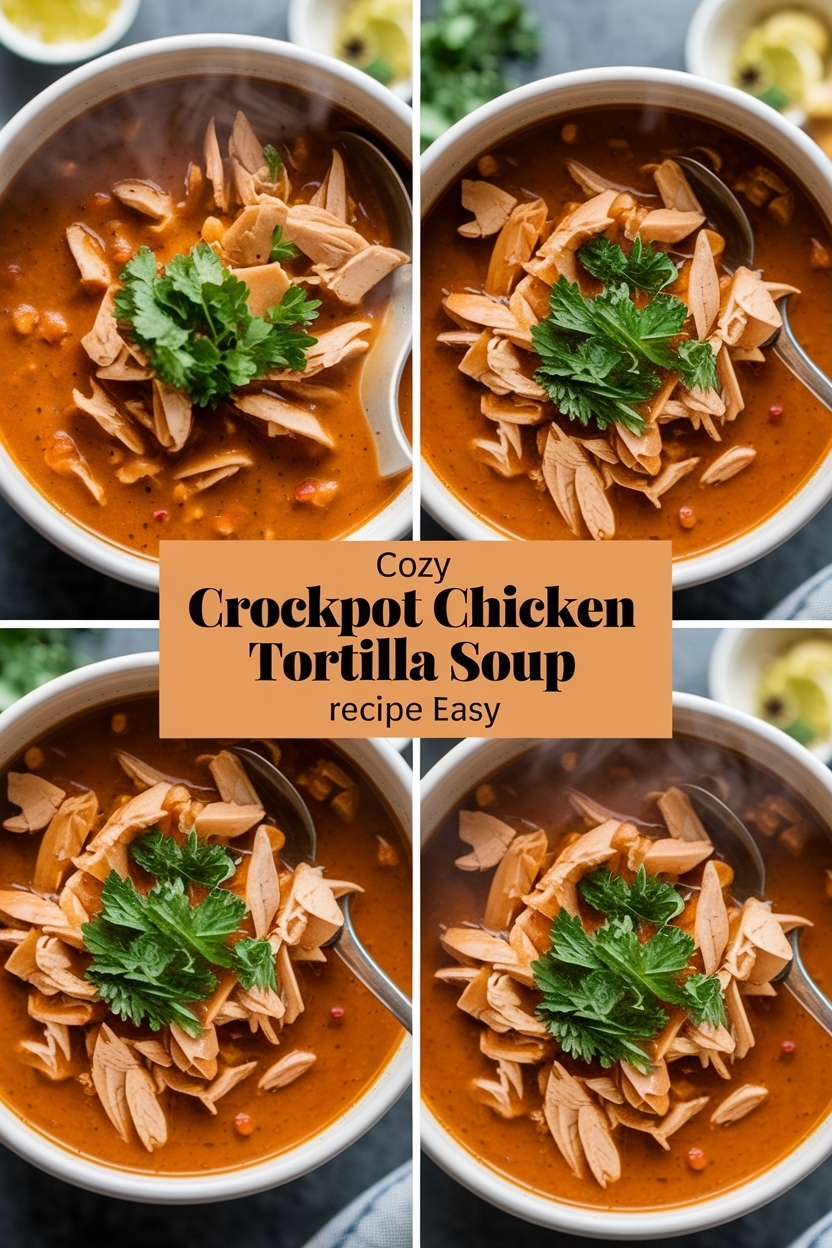 crockpot chicken tortilla soup recipe easy