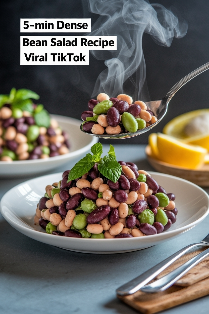 dense bean salad recipe viral tiktok