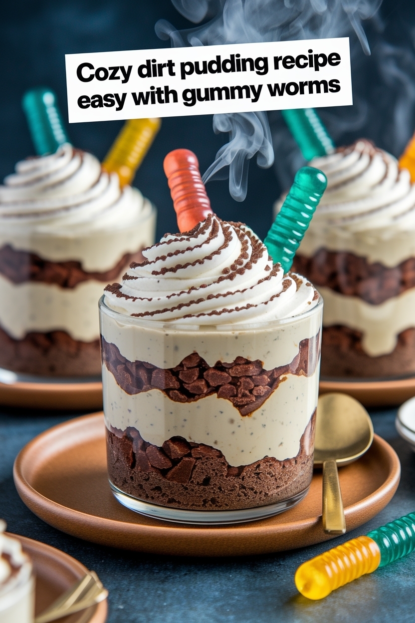 dirt pudding recipe easy with gummy worms