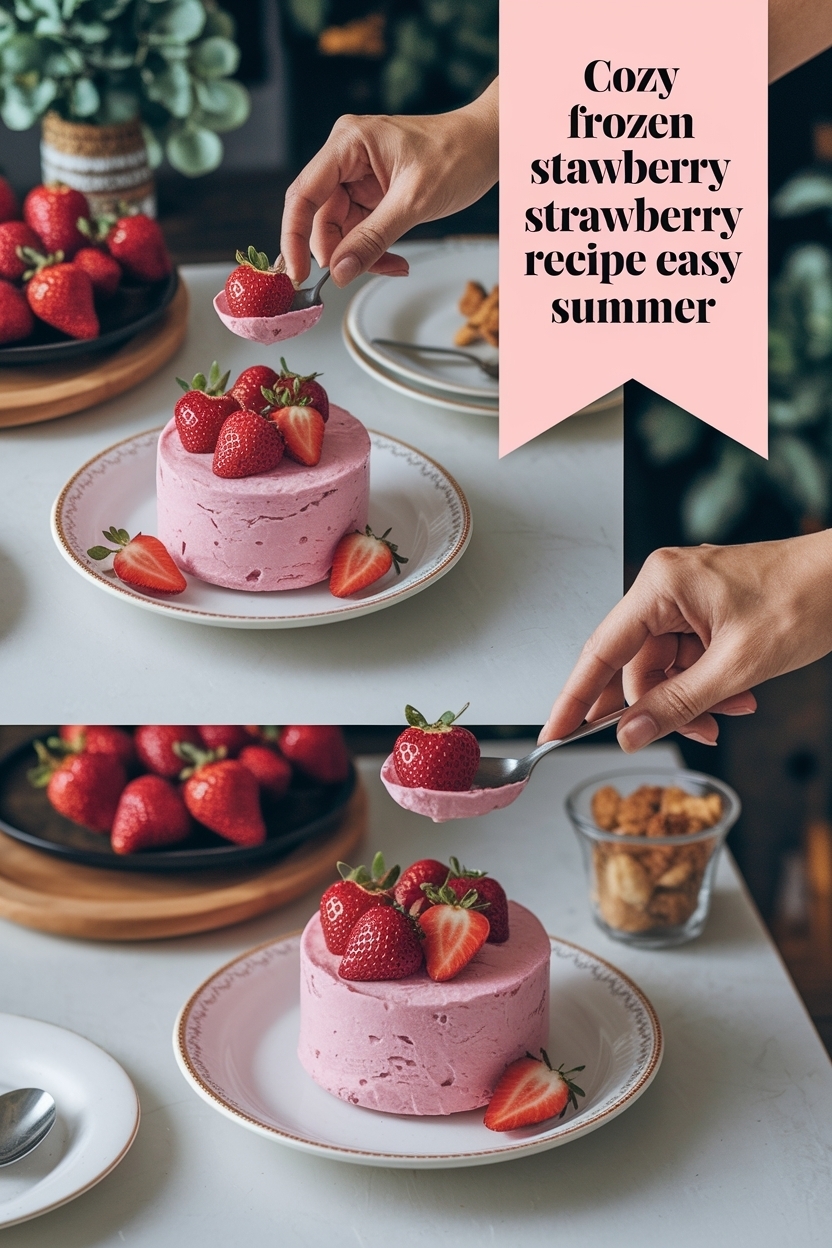 frozen strawberry dessert recipe easy summer