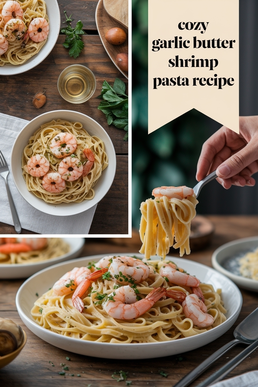 garlic butter shrimp pasta recipe