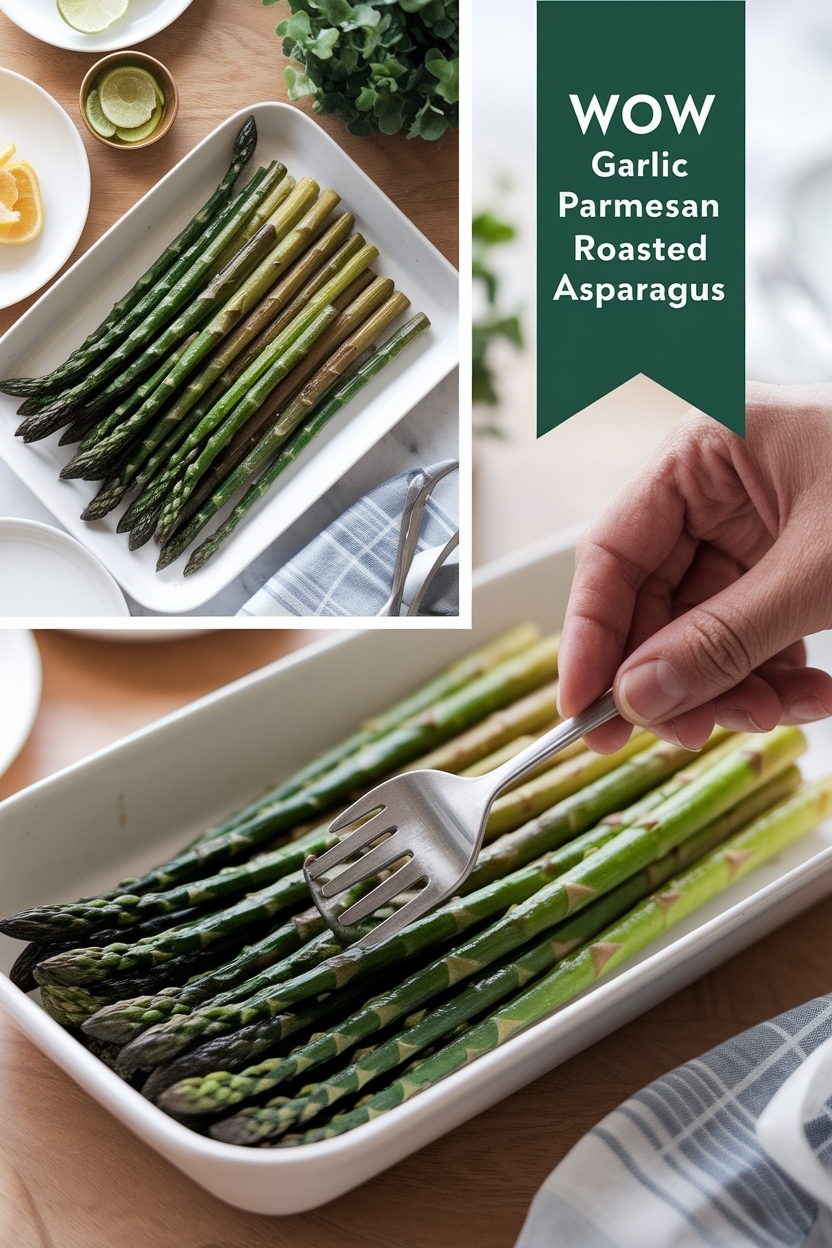 garlic parmesan roasted asparagus