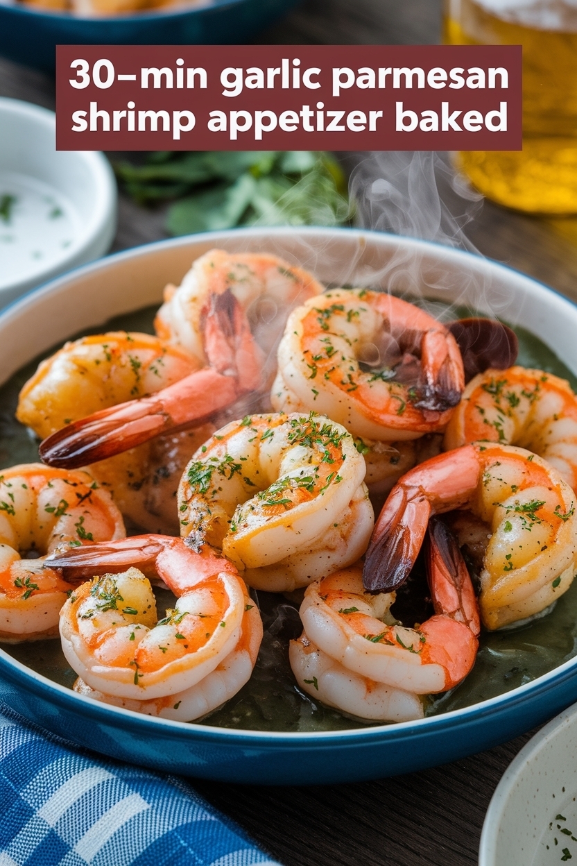 garlic parmesan shrimp appetizer baked