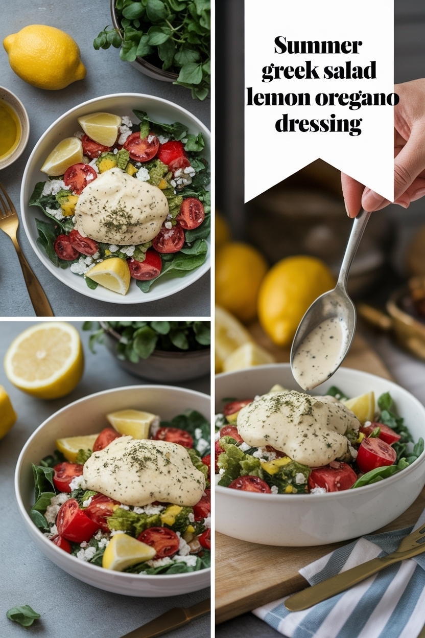 greek salad lemon oregano dressing