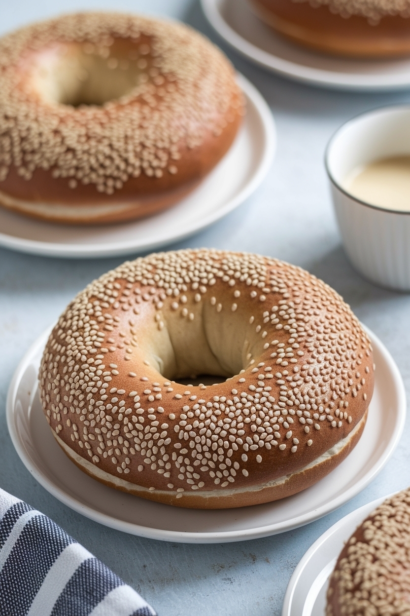 greek yogurt bagels everything seasoning oven