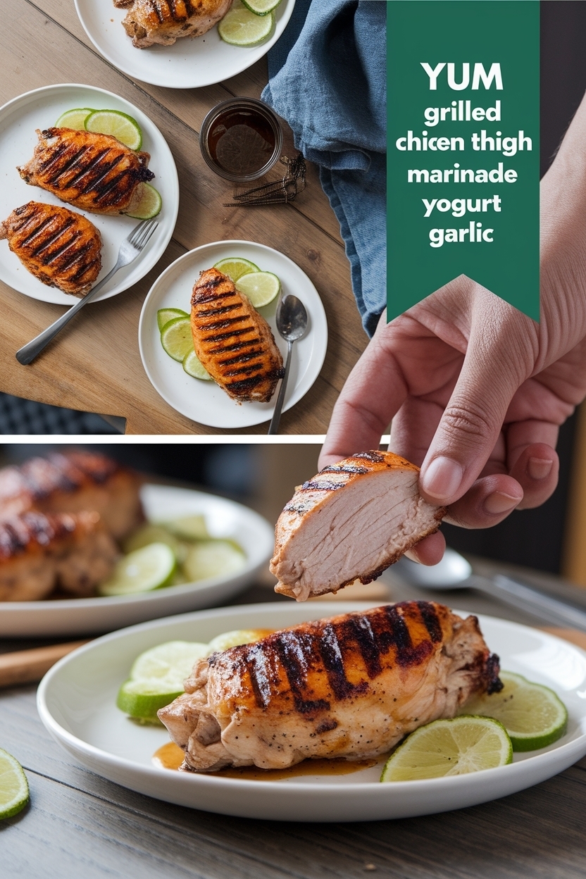 grilled chicken thigh marinade yogurt garlic
