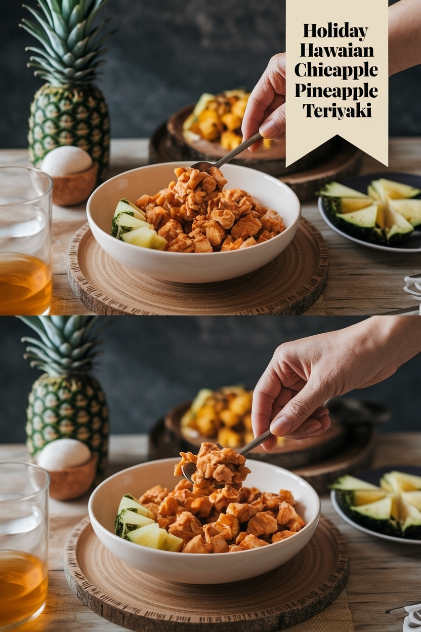 hawaiian chicken pineapple bowls teriyaki