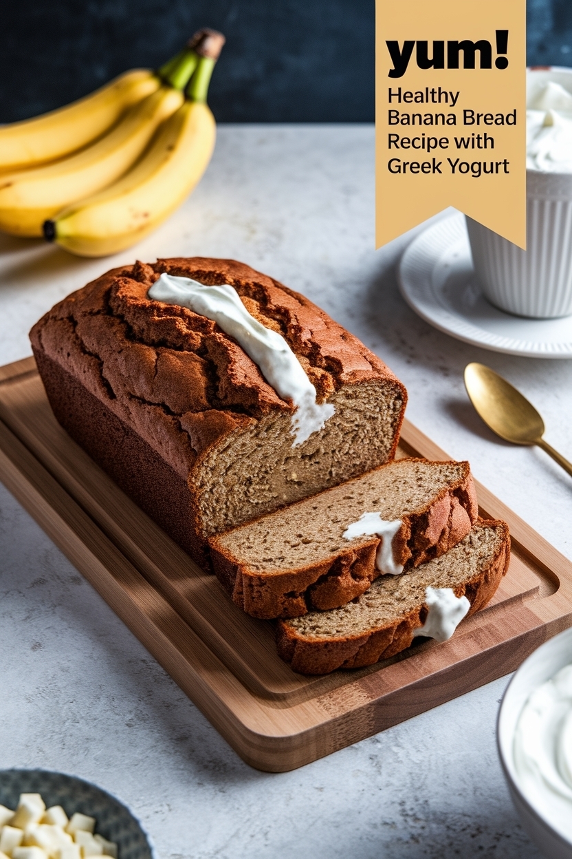 healthy banana bread recipe with greek yogurt