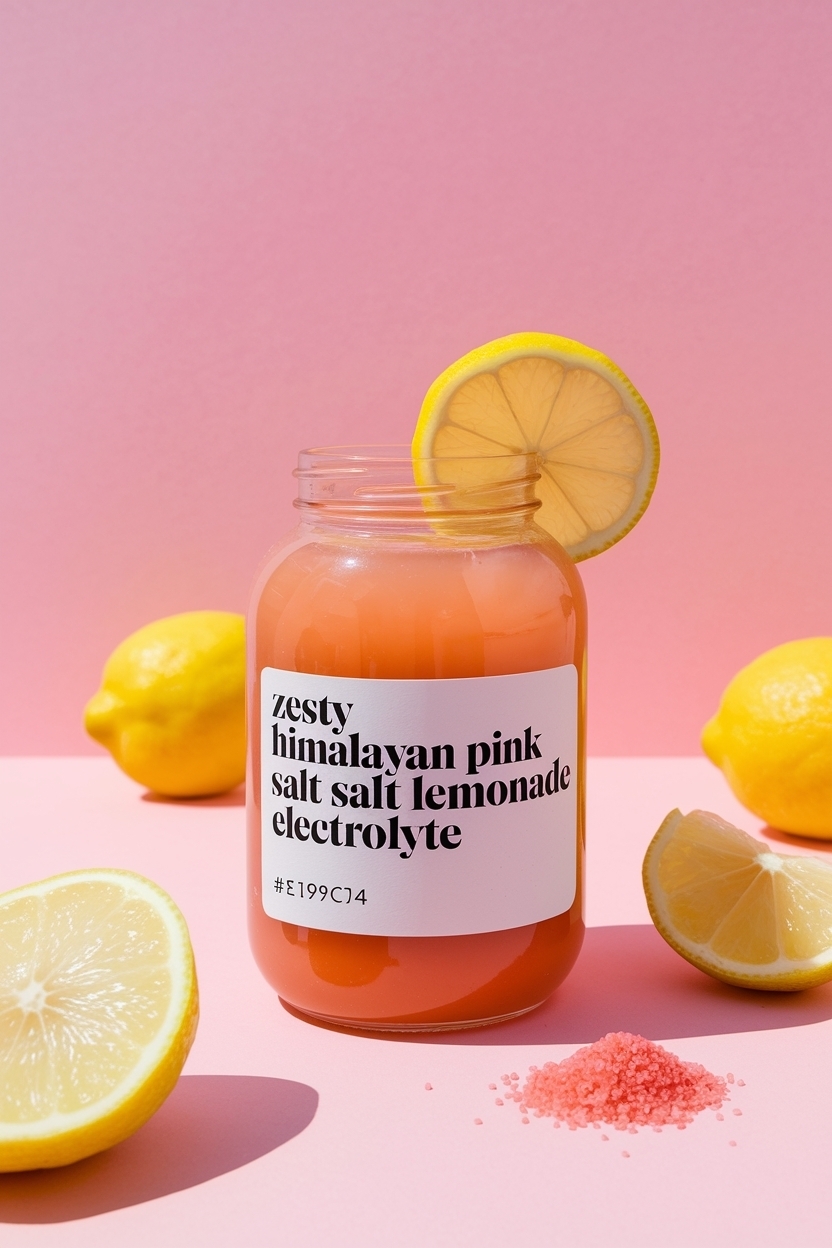 himalayan pink salt lemonade electrolyte