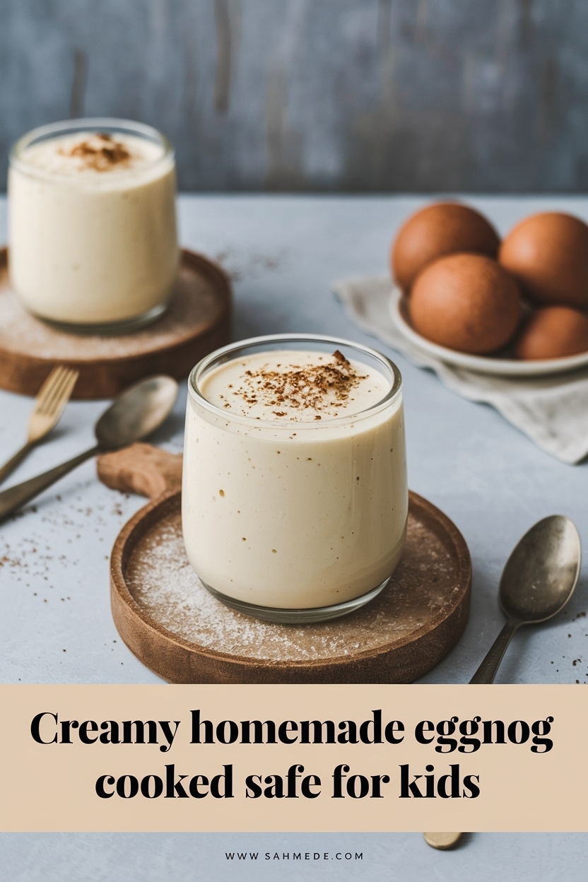 homemade eggnog cooked safe for kids
