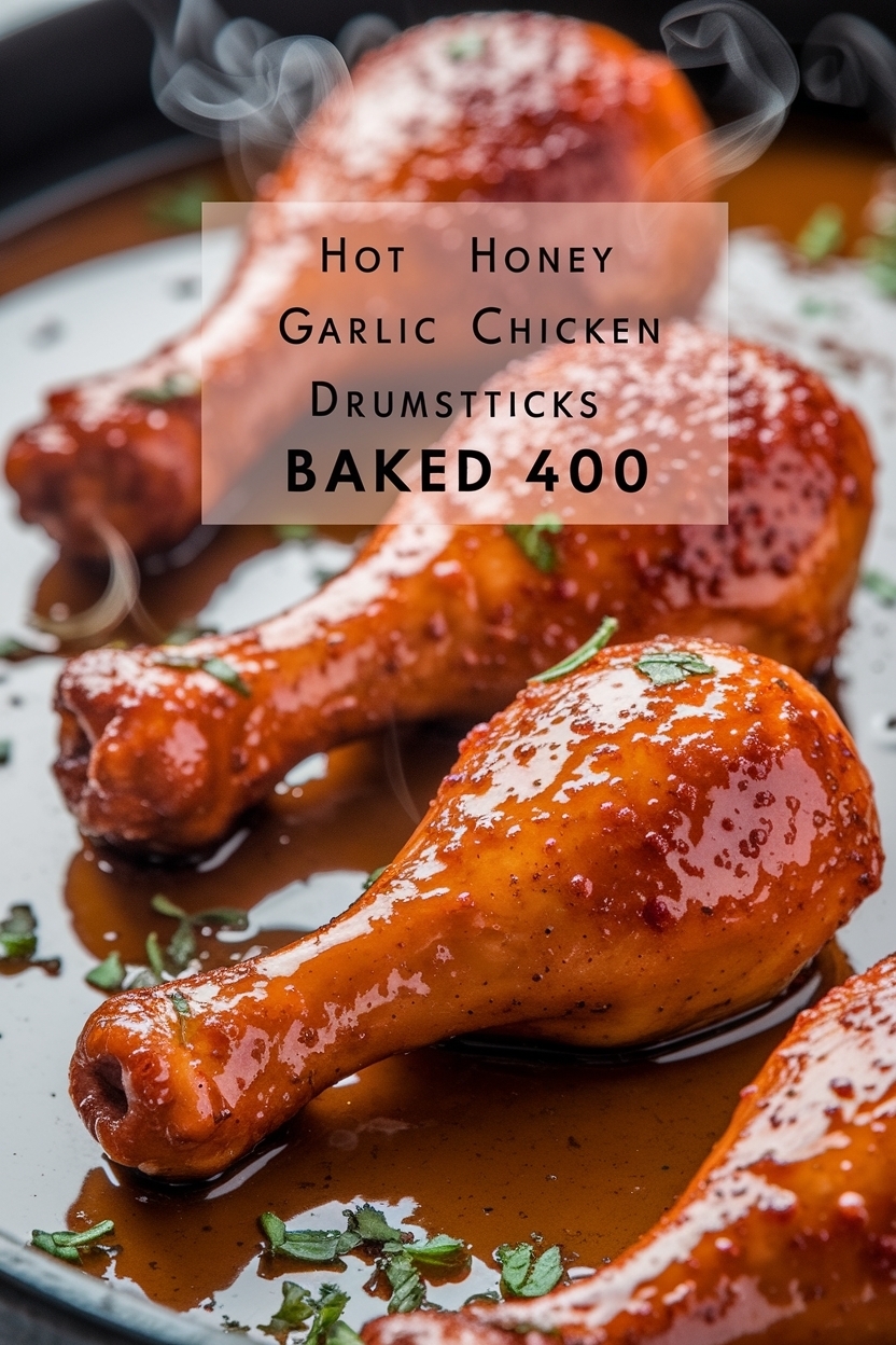 honey garlic chicken drumsticks baked 400