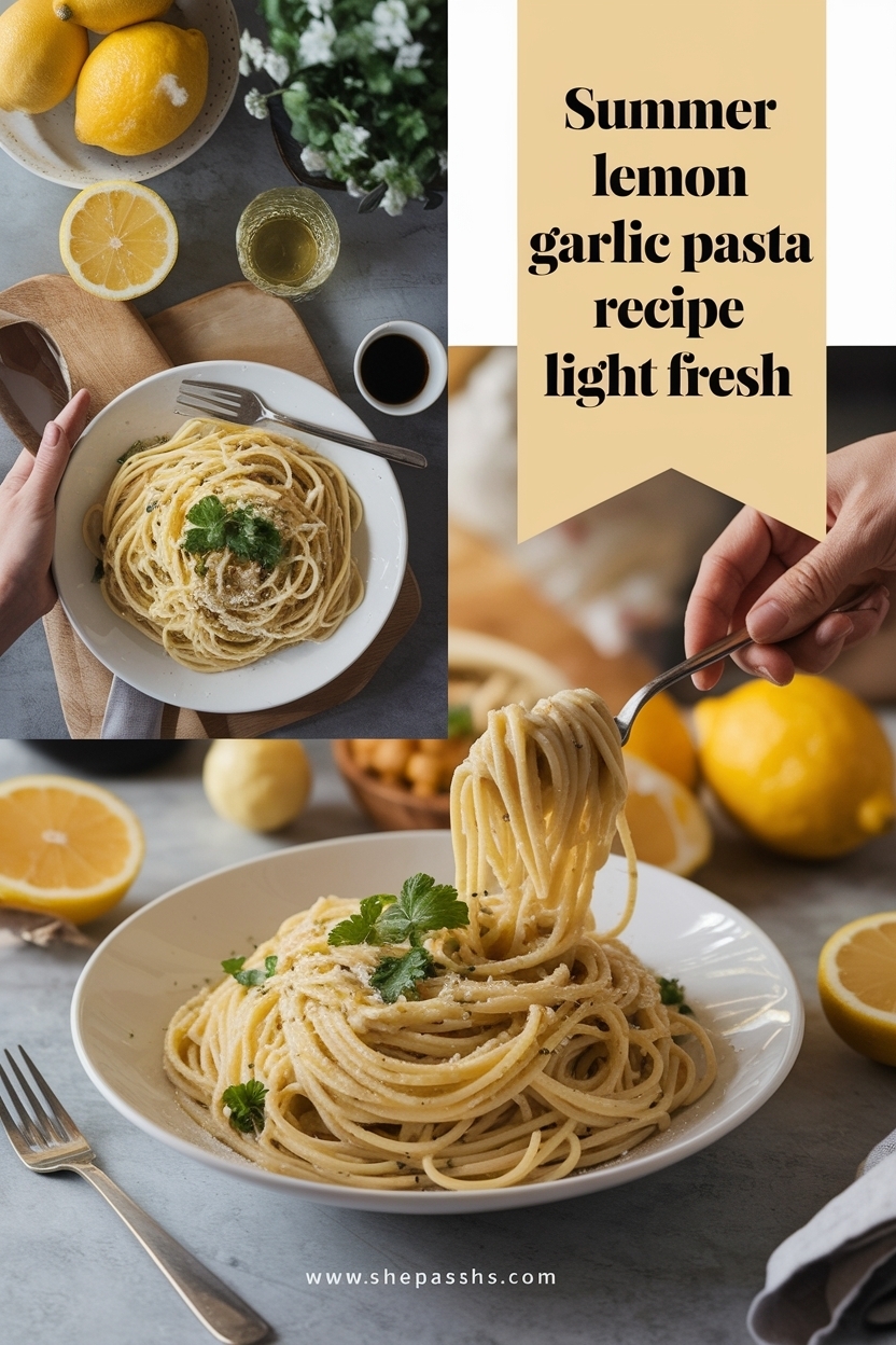 lemon garlic pasta recipe light fresh