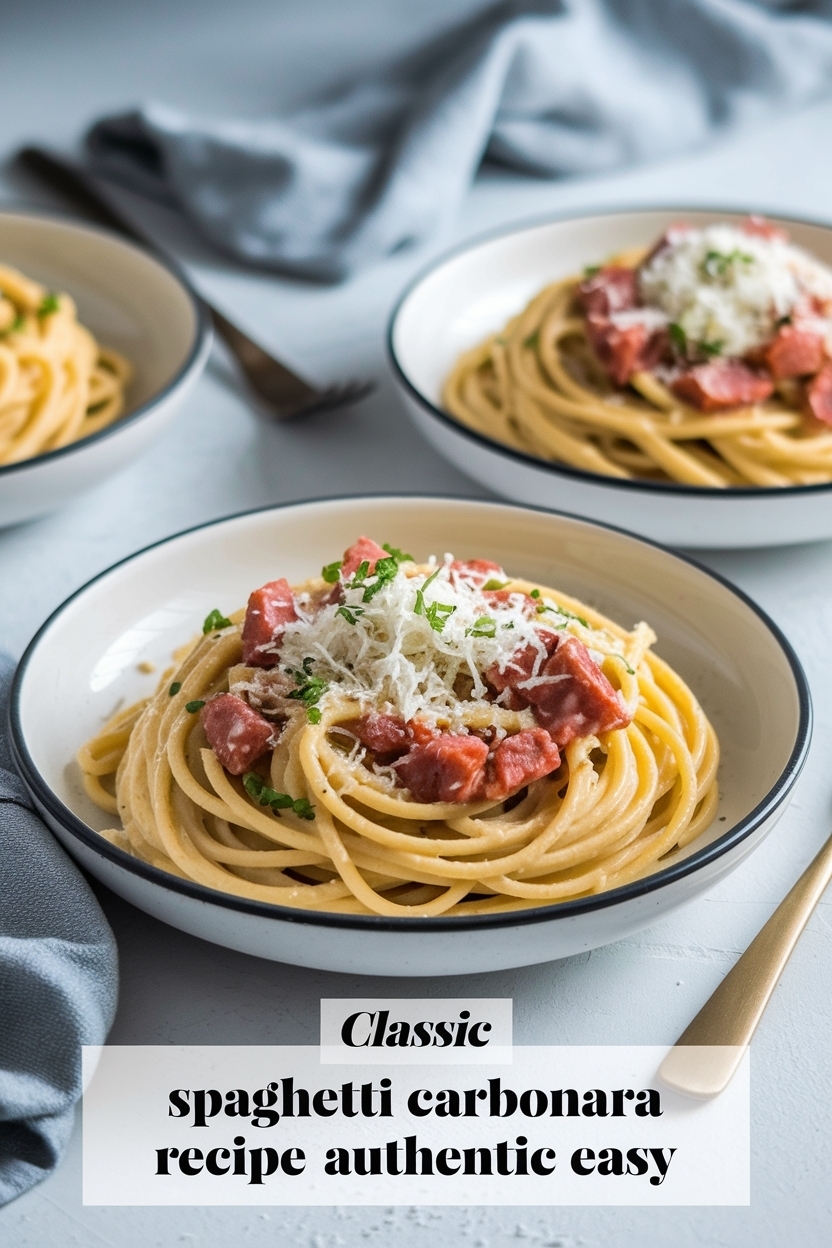 spaghetti carbonara recipe authentic easy