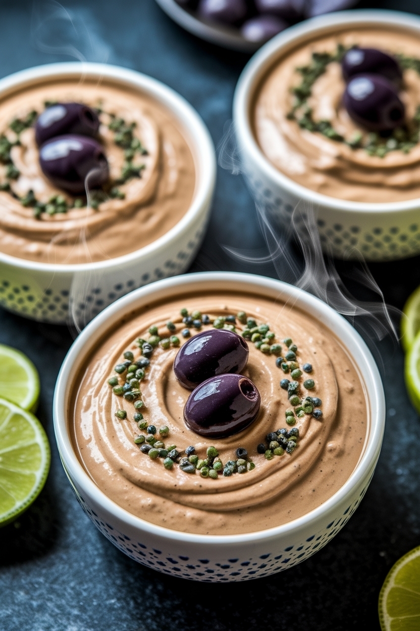 dirty martini dip with blue cheese olives