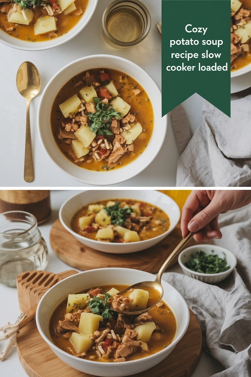 potato soup recipe slow cooker loaded