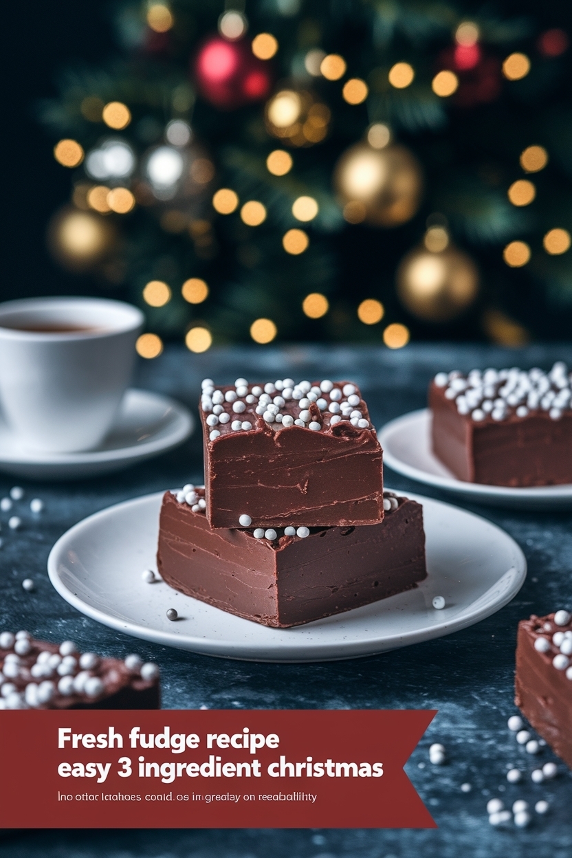 fudge recipe easy 3 ingredient christmas