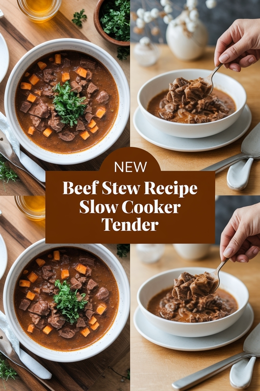 beef stew recipe slow cooker tender