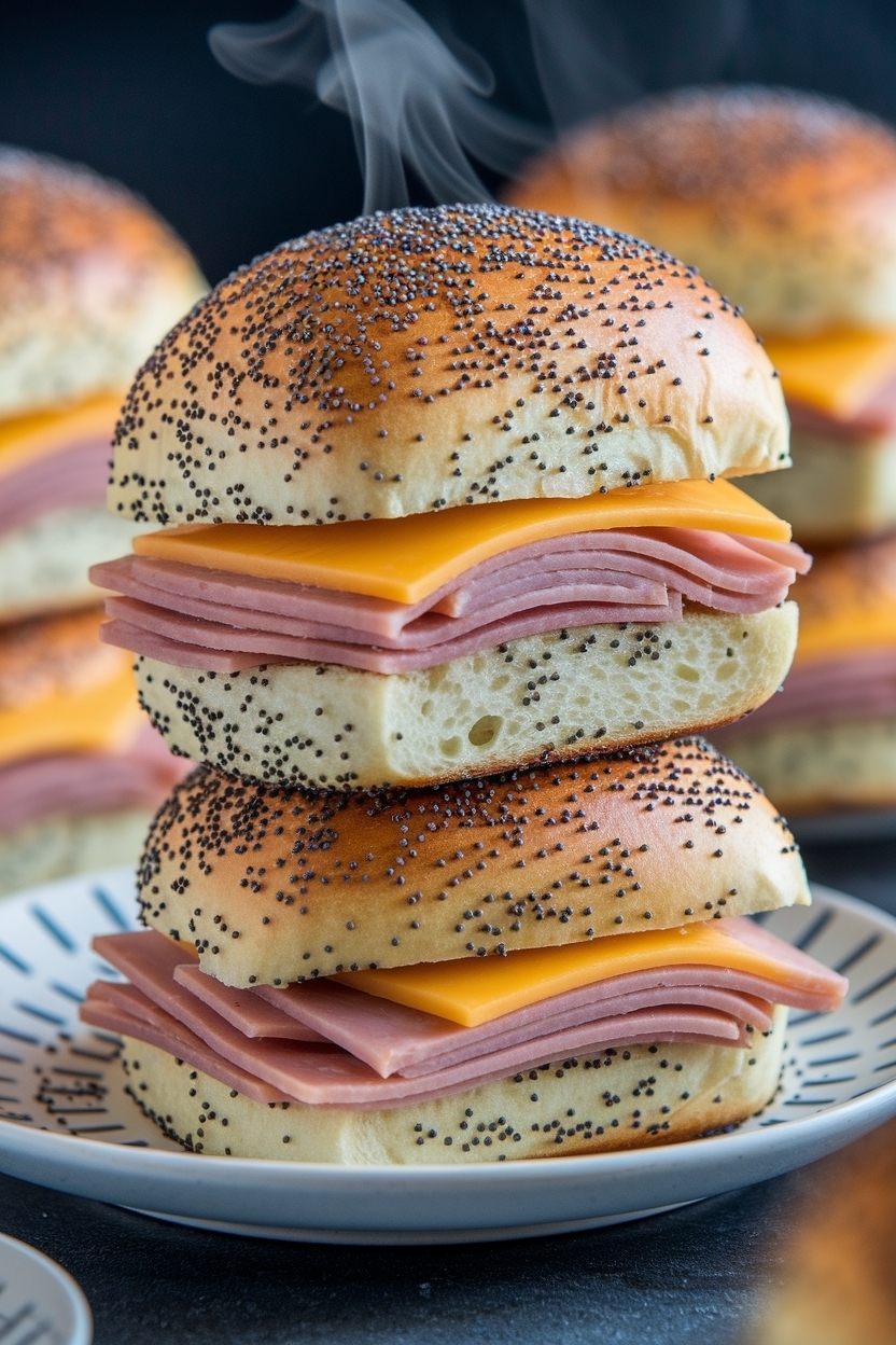 ham and cheese sliders hawaiian rolls poppy seed