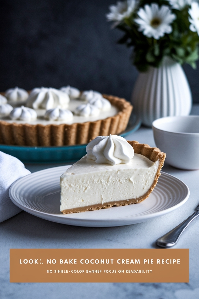 no bake coconut cream pie recipe