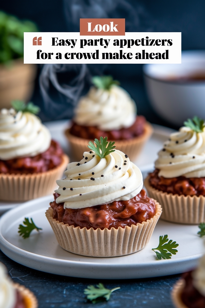 easy party appetizers for a crowd make ahead