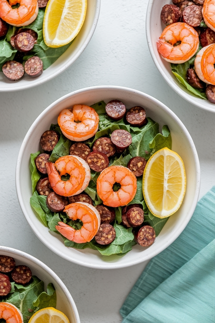 cajun shrimp and sausage meal prep