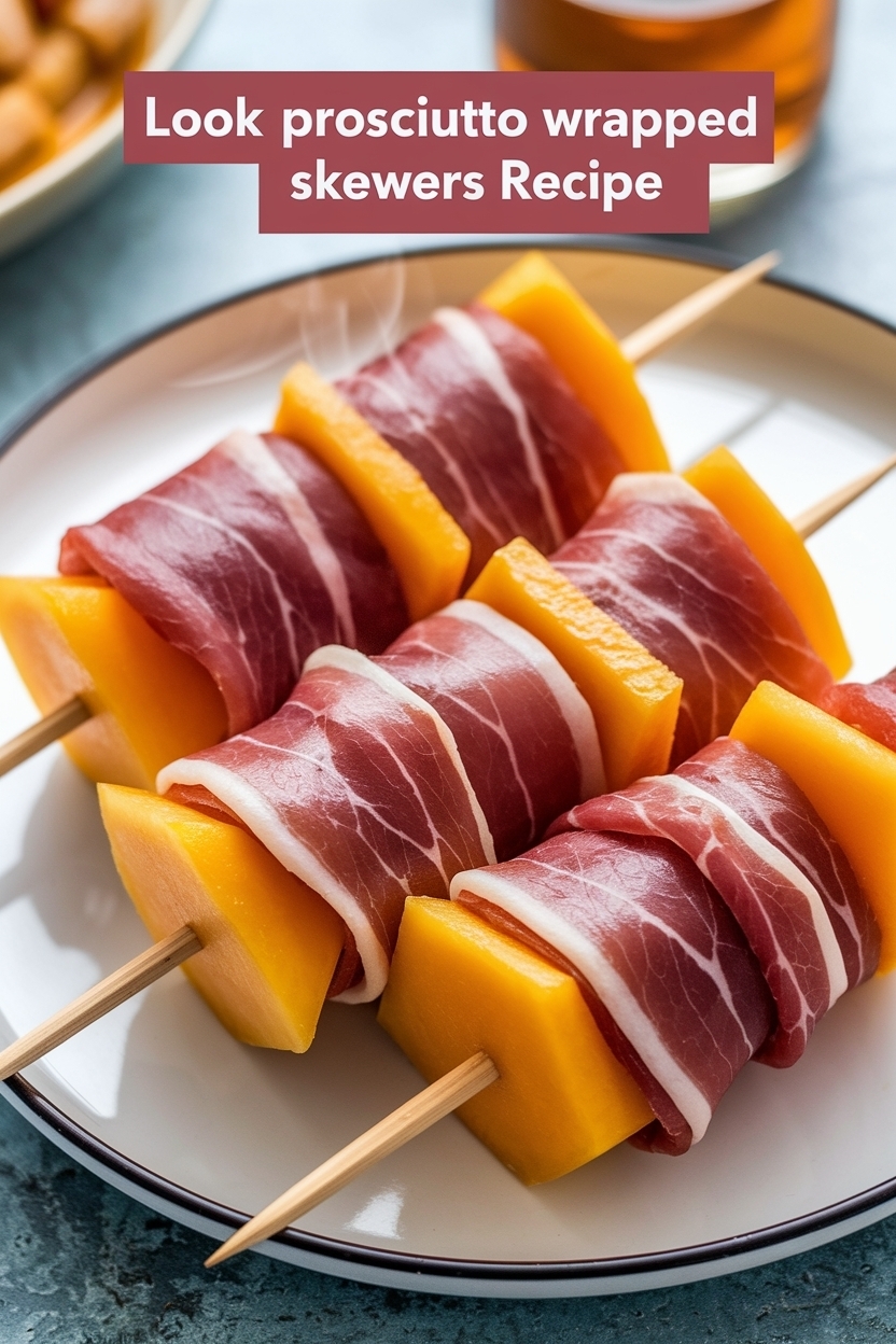 prosciutto wrapped melon skewers recipe