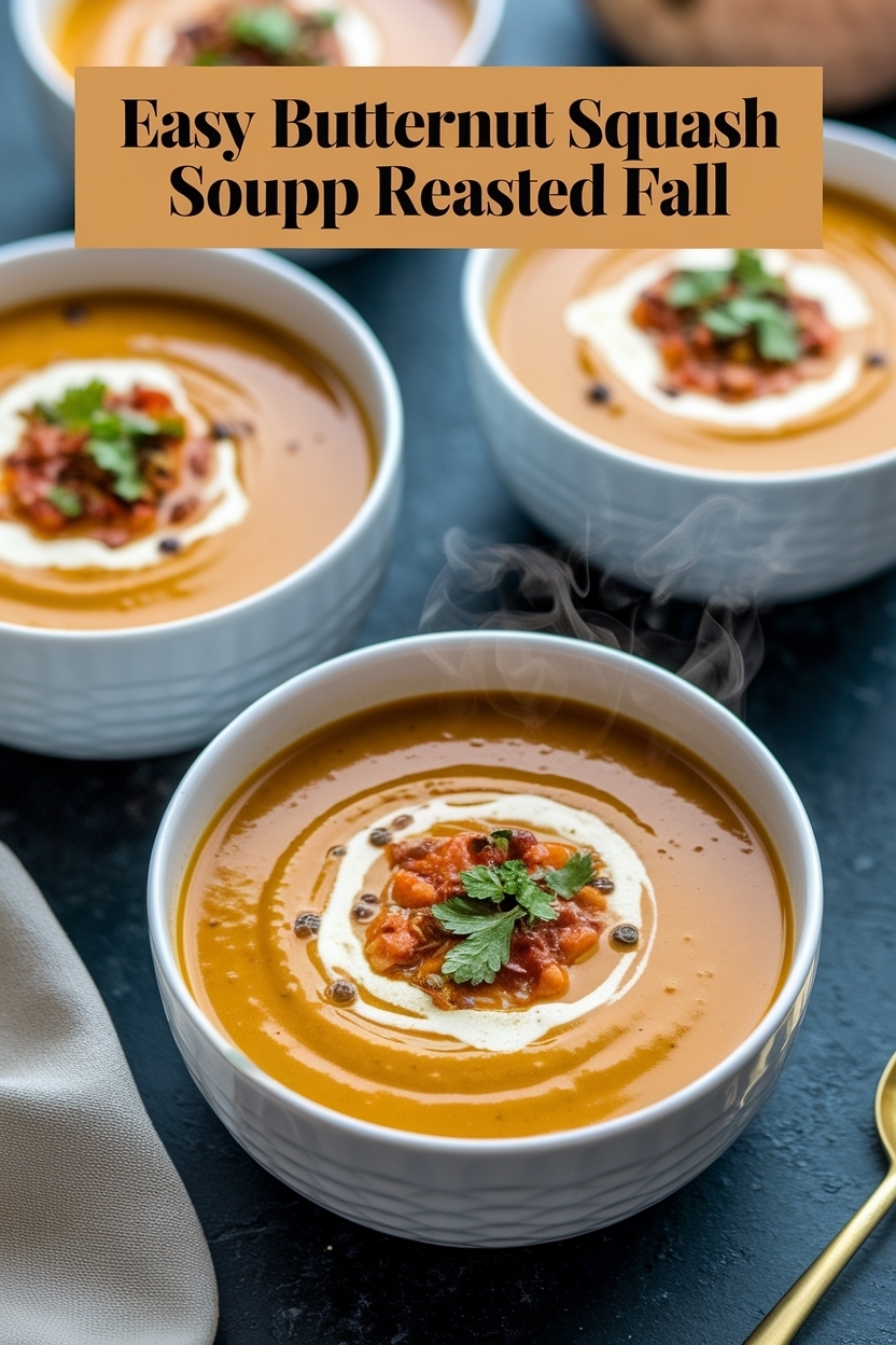 butternut squash soup recipe roasted fall