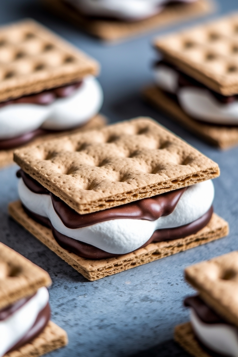 s'mores dessert board oven broiler setup