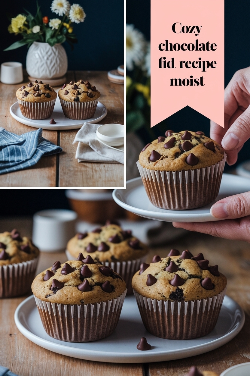 chocolate chip muffins recipe moist